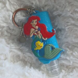 Disney Parks Ariel & Flounder hand sanitizer keychain